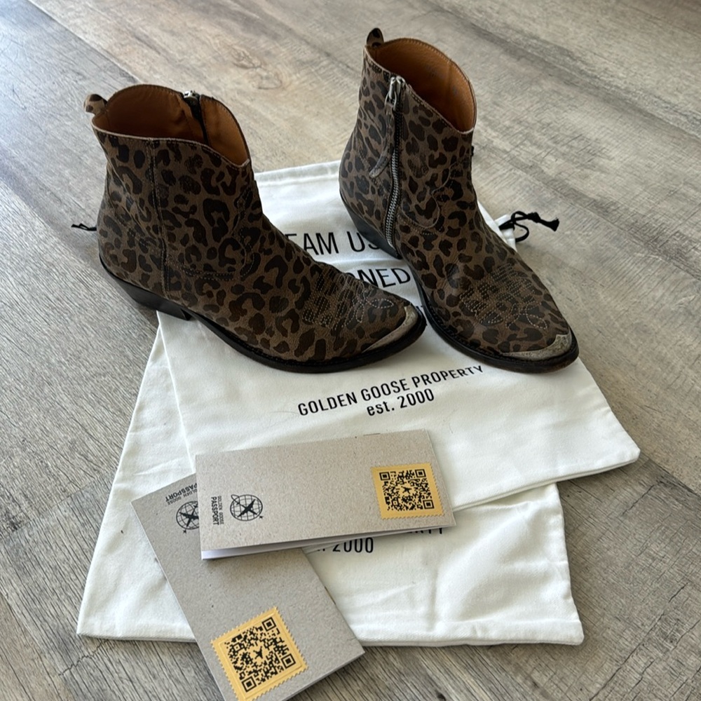Golden Goose booties size 36 w dust bags